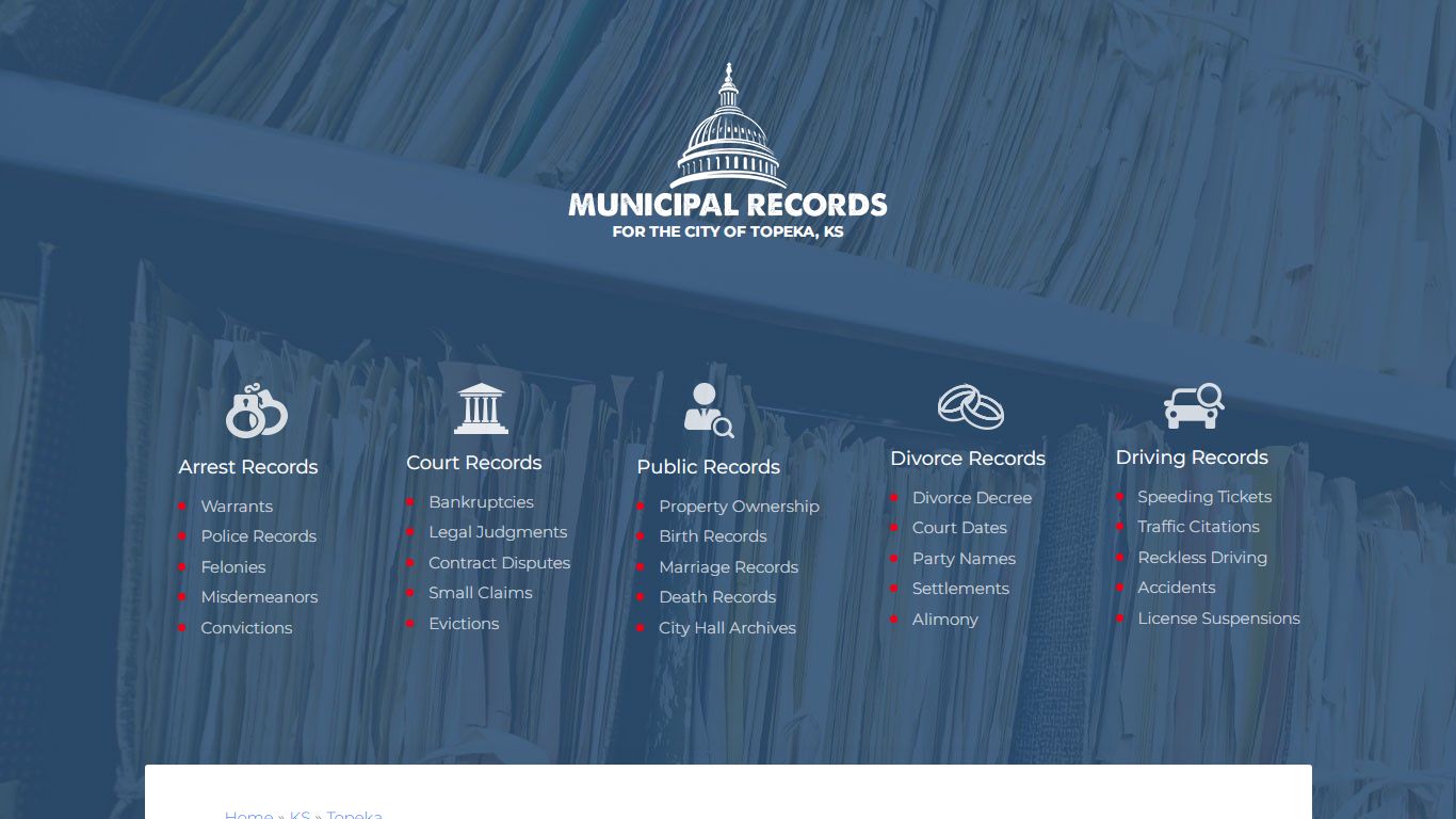 Municipal Records in Topeka ks